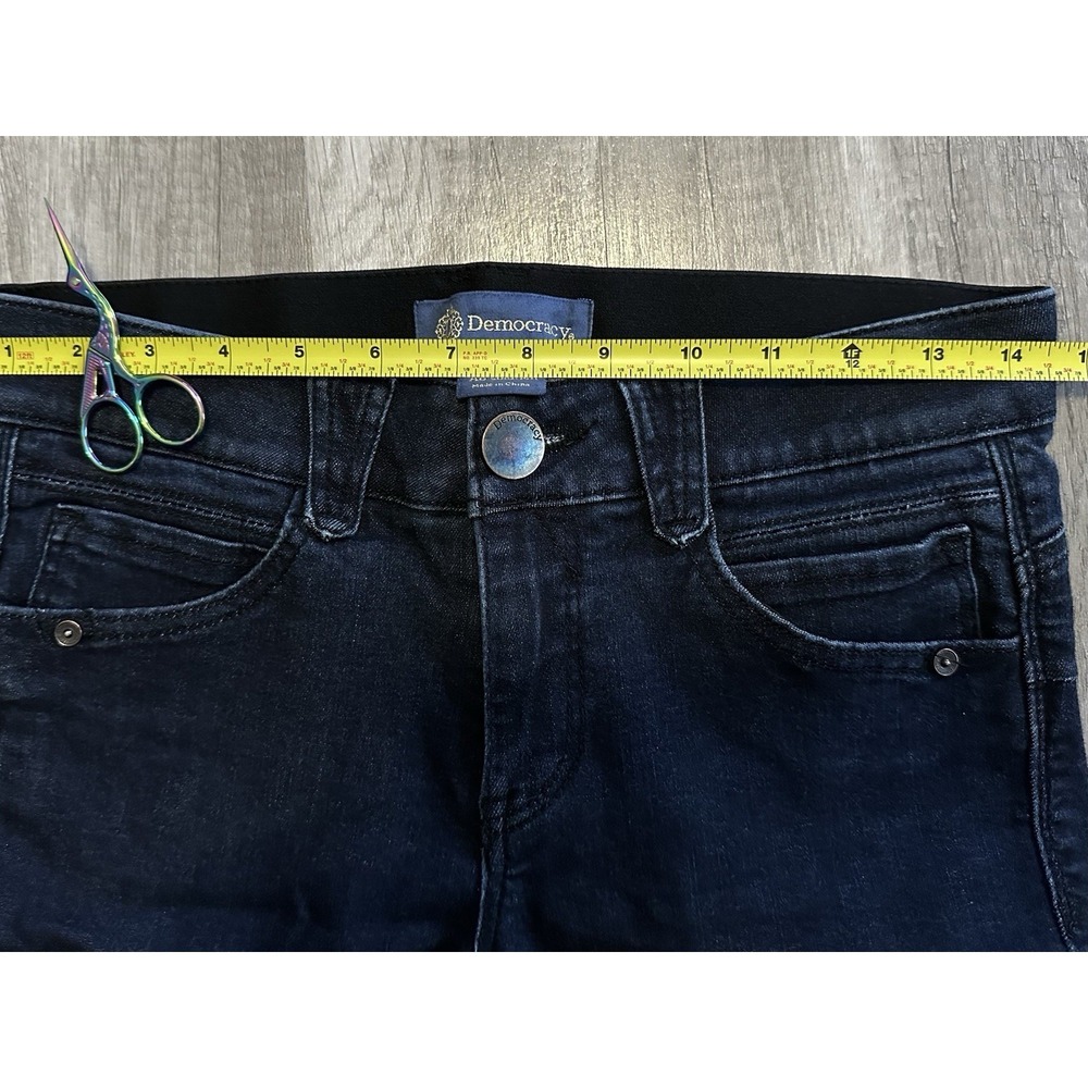 Democracy Jeans Womens Ab Solution Skinny Dark Wash Denim Size 4 - Picture 6 of 12
